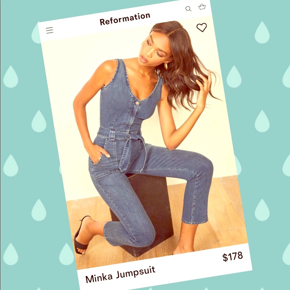 Reformation Minka Jumpsuit, worn 1x, size 6